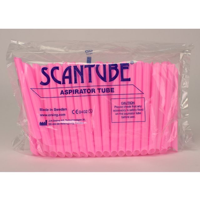 Aspirator Tubes pink 135mm 100St