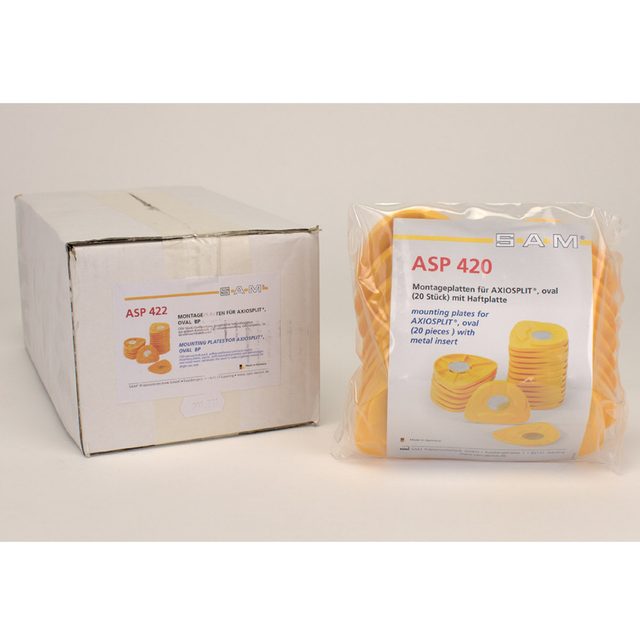 Axiosplit Montageplatten oval  100St