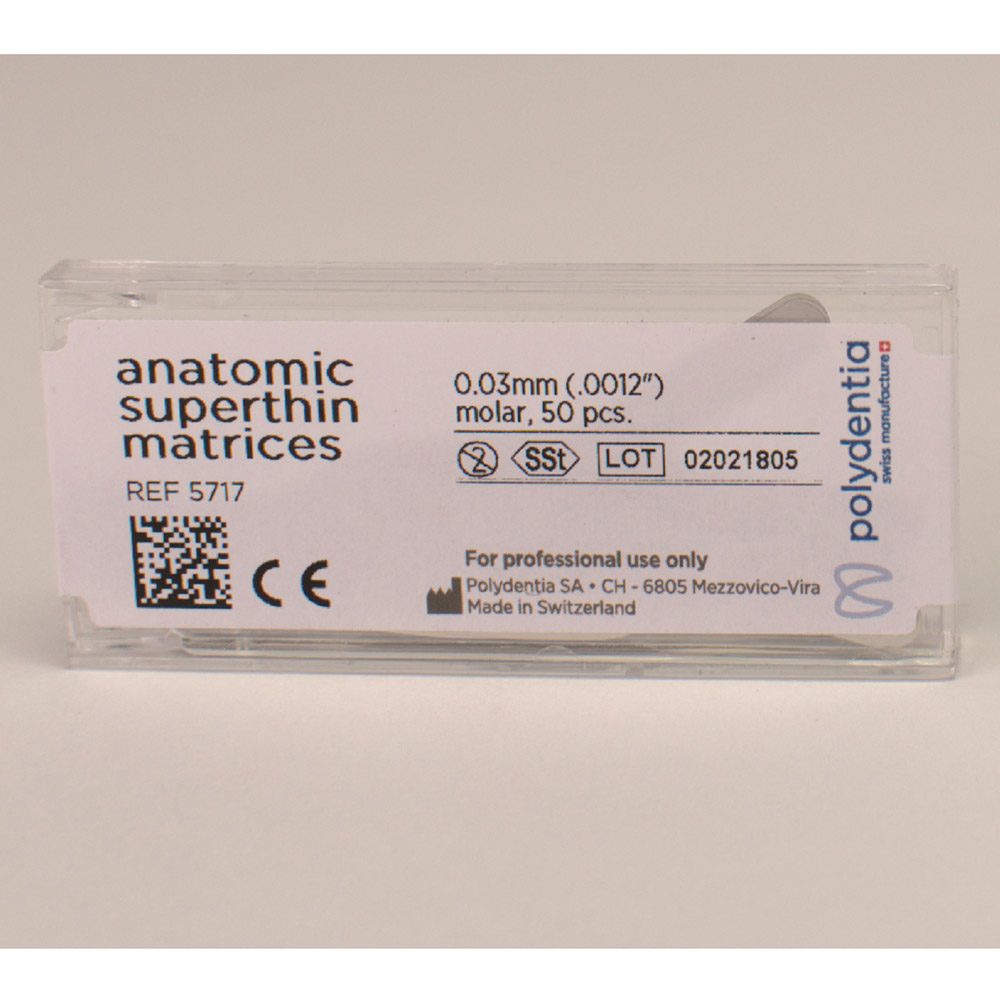 Matrizen Superdünn 0,03 mm 6,3 Molar, 50 Stück