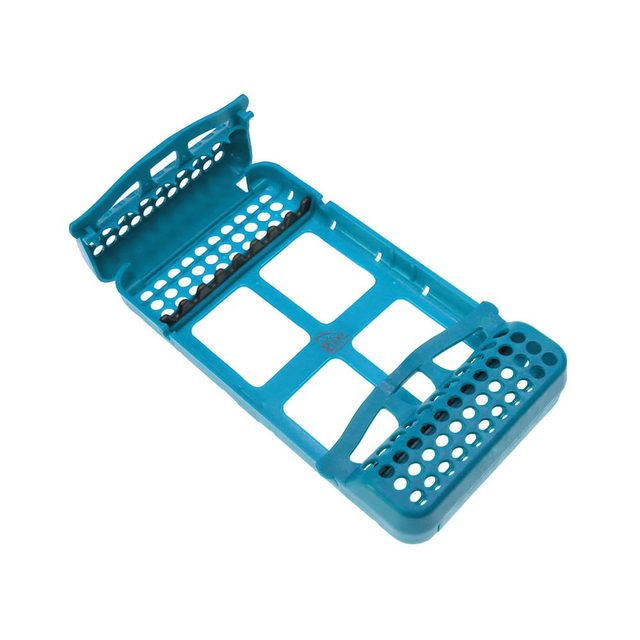 Steri Cassette flach neonblau   St