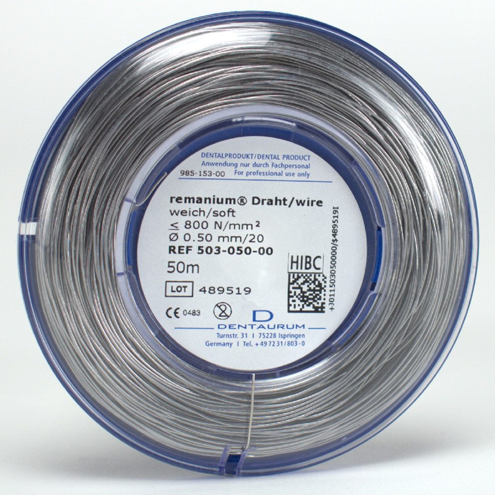 Remanium Draht weich 0,50mm 50mtr