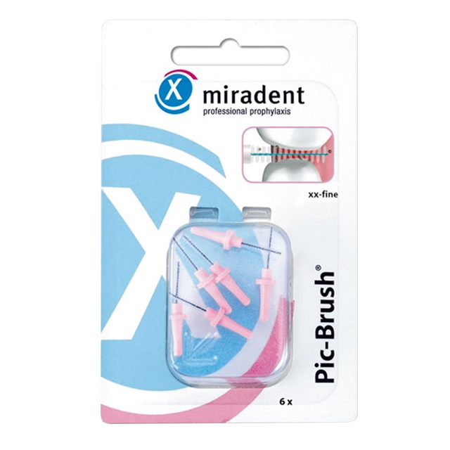 Pic Brush Ersatzbürsten pink, 6 Stück