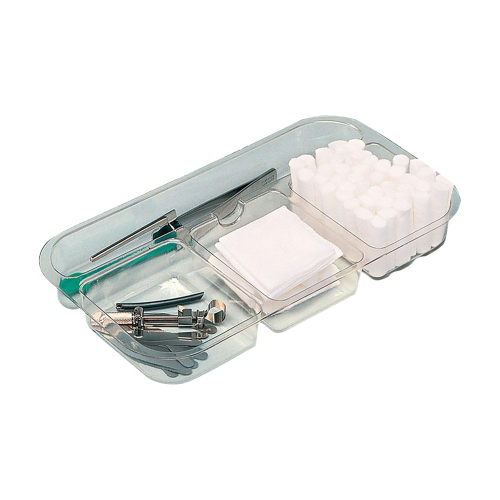 Slide-Tray klar mit Einteilung, Stück