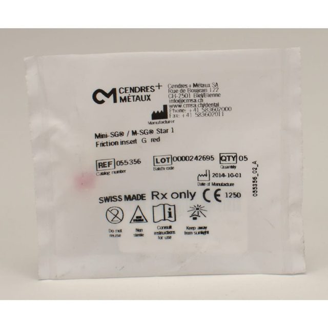 Mini-SG/M-SG Star1 Gleiteinsatz rot  5St