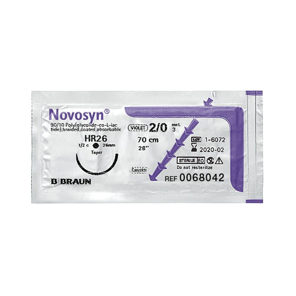Novosyn violett HR10 5/0 70cm Dtz