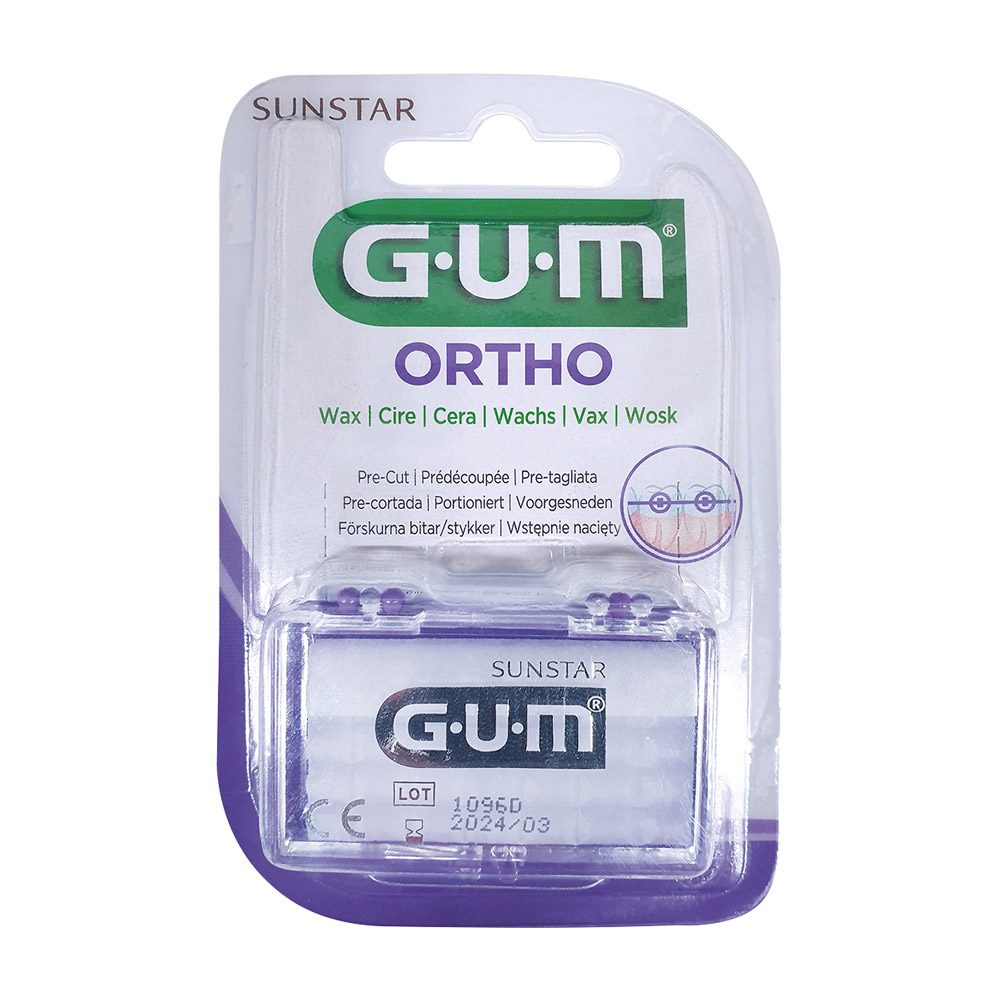 GUM Orthodontic Wachs transpa   Box 24St