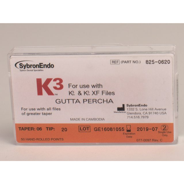 K3 Guttapercha Taper .06 20 50St