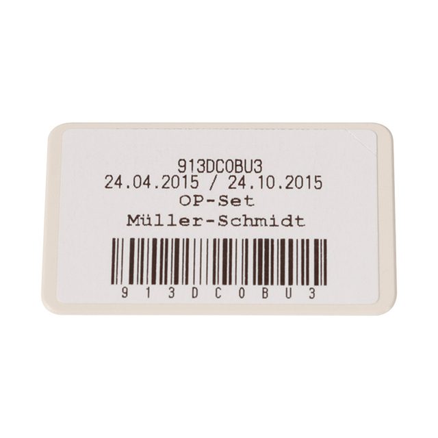 Barcode-Schild MELAstore Box weiss  10St