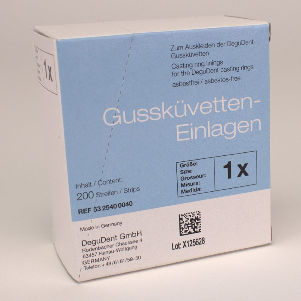 Gussküvetteneinlagen 1X  Pa