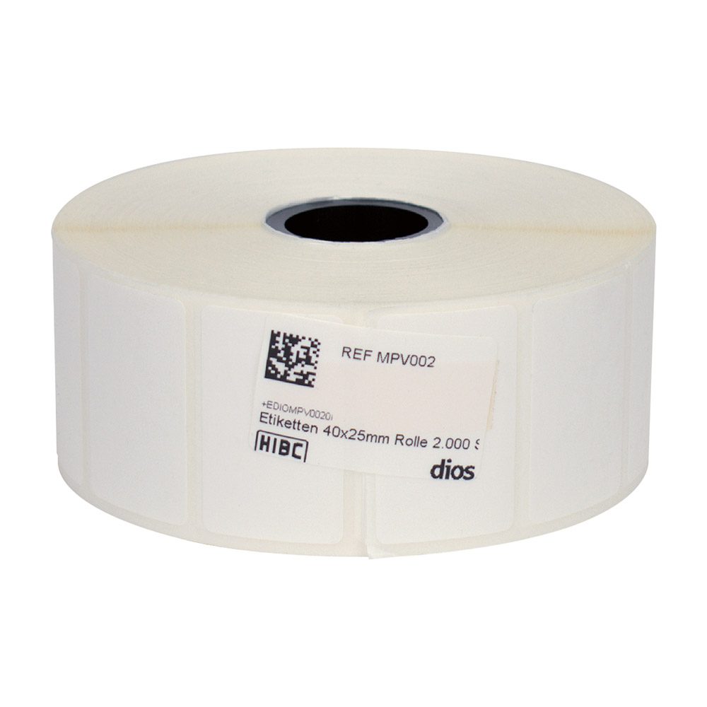 Haftetiketten 40x25mm Dios 2000St