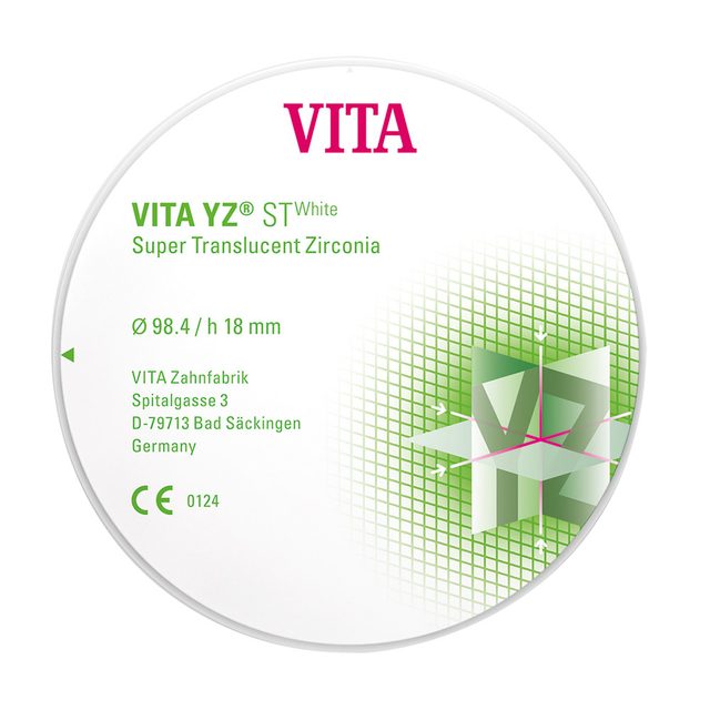 VITA YZ STWhite Disc weiss H 14mm 1St