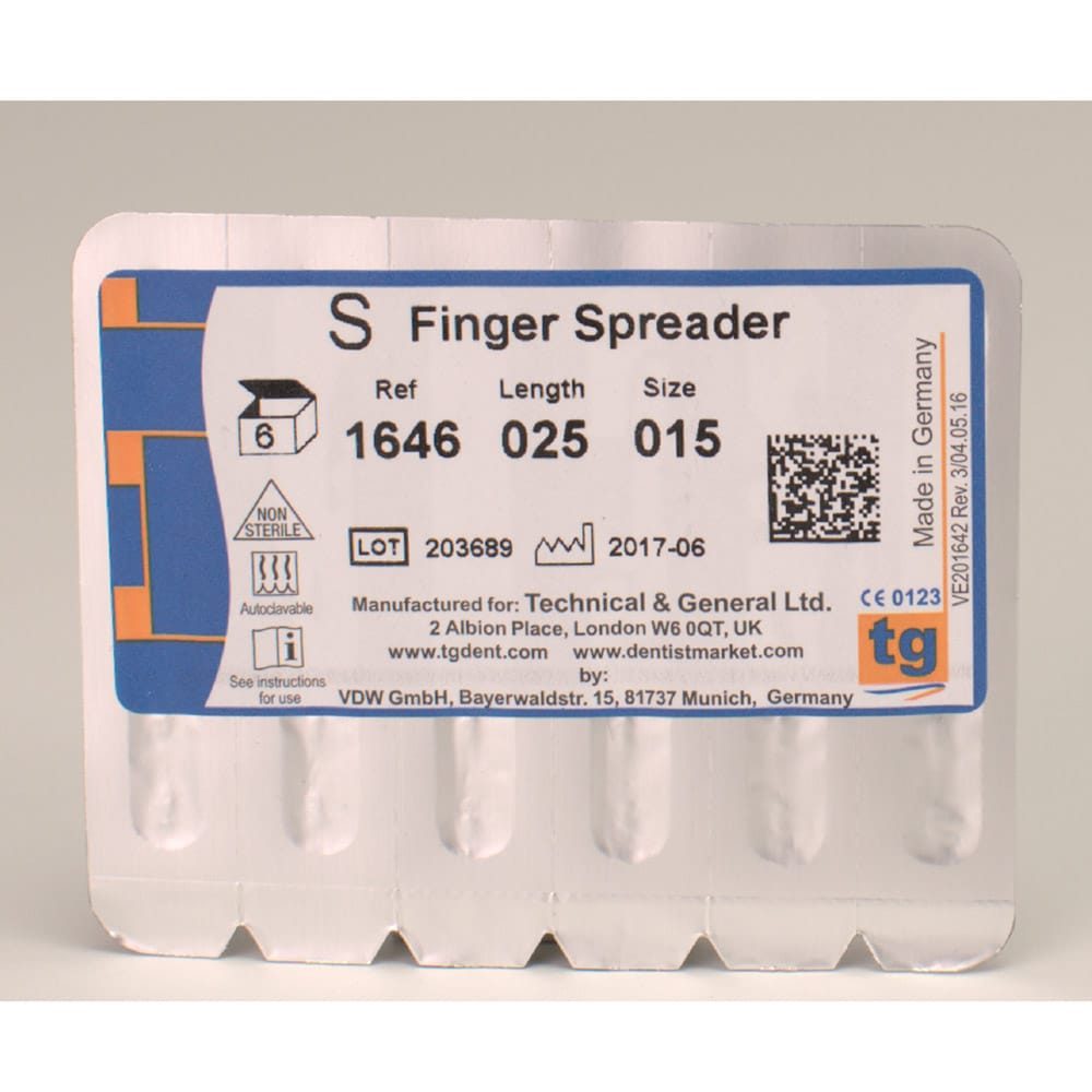 tg Finger Spreader 25mm Size 015 6pcs