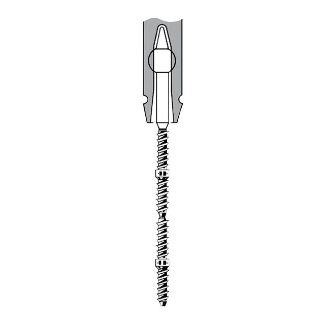 TMS Link plus Stifte Minim Titan 0,525 mm silber 24 Stück + Zubehör, Set