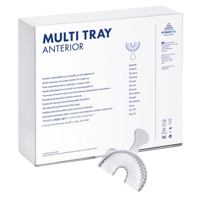 Multi Tray Abdrucklöffel Anterior, 30 Stück
