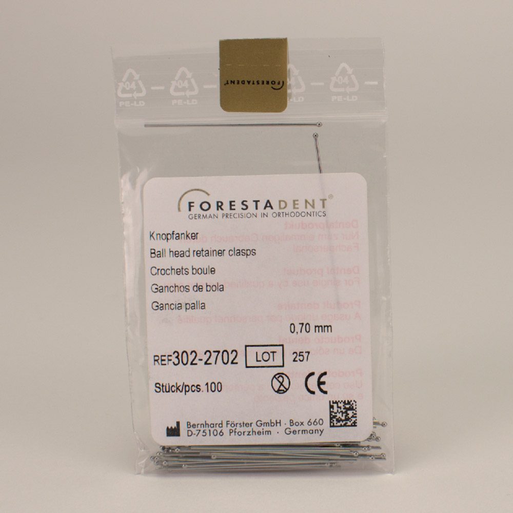 Knopfanker 0,7mm 302-2702 100 St
