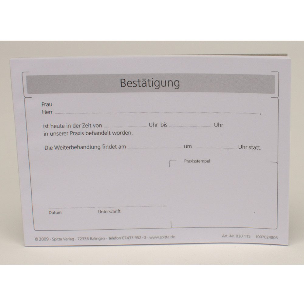 Anmeldung + Anamnese A4-111, 100 Stück