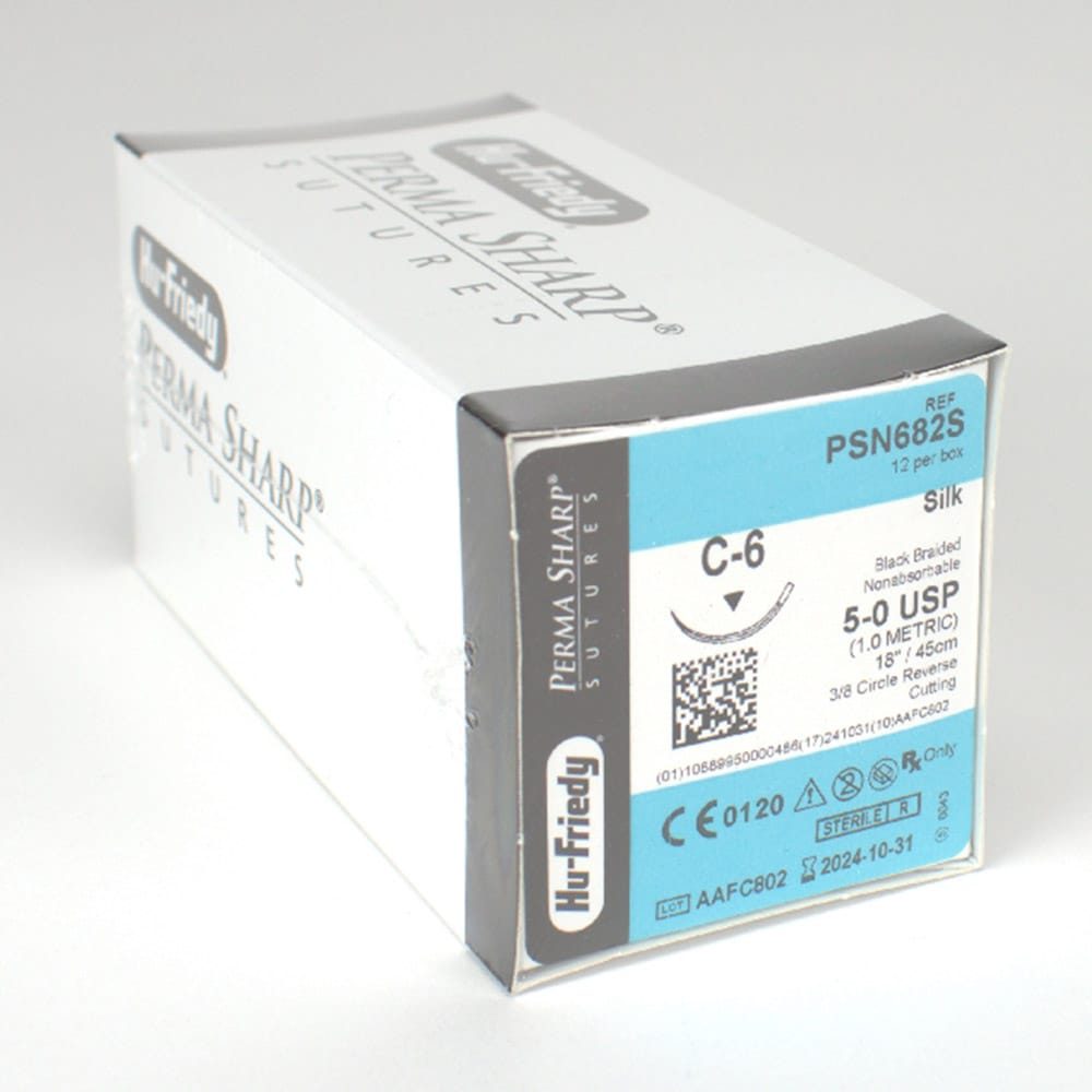 Nahtmaterial Seide 5-0/C-6 Dtz