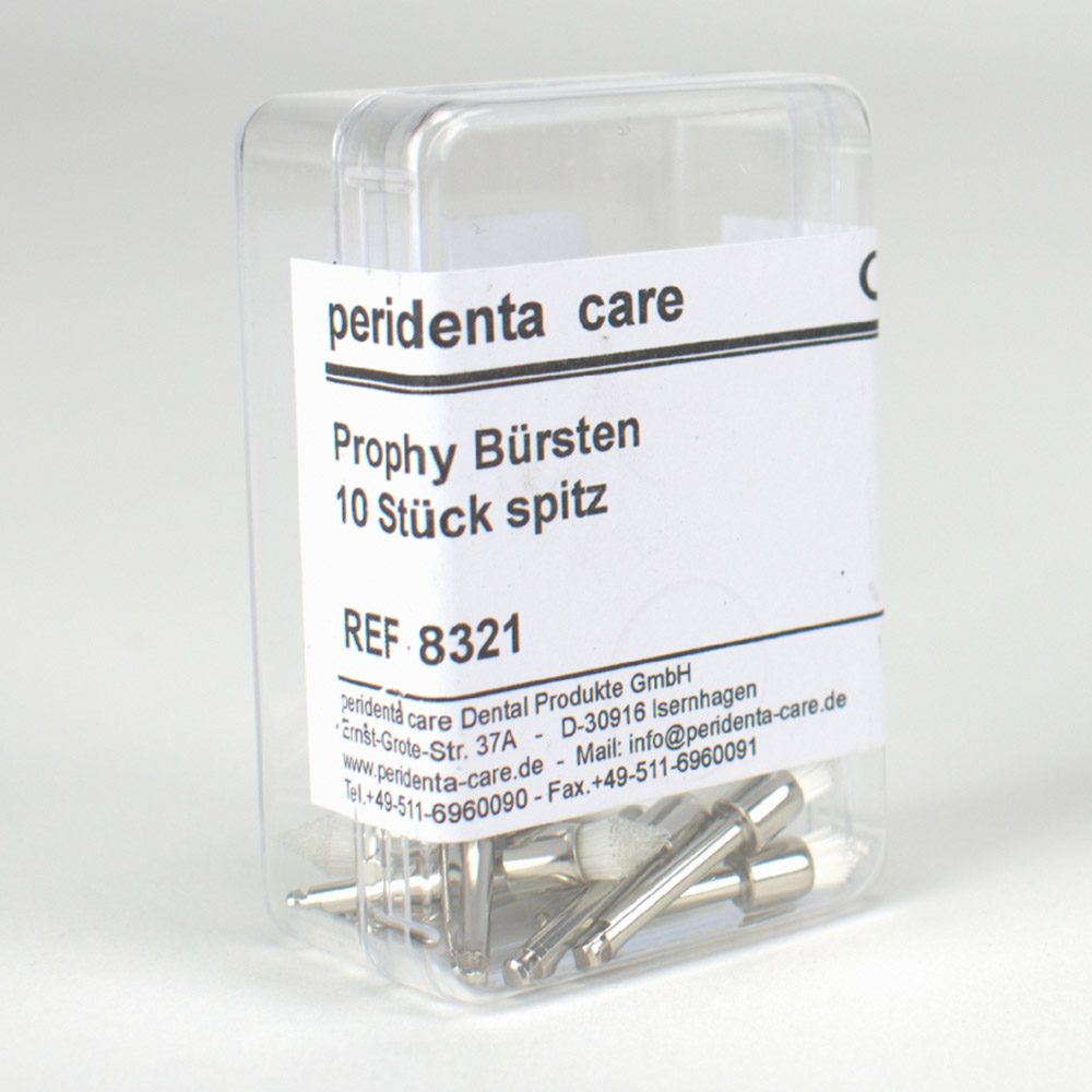 Prophy Bürsten Nyl. Wst D.5mm spitz 10st