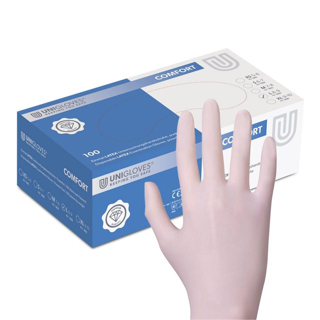 Comfort Latex Handsch. pdfr L 100St