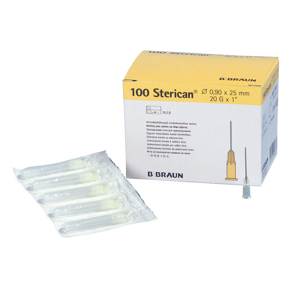 Sterican Einmalk. 0,90x25 G20 100St