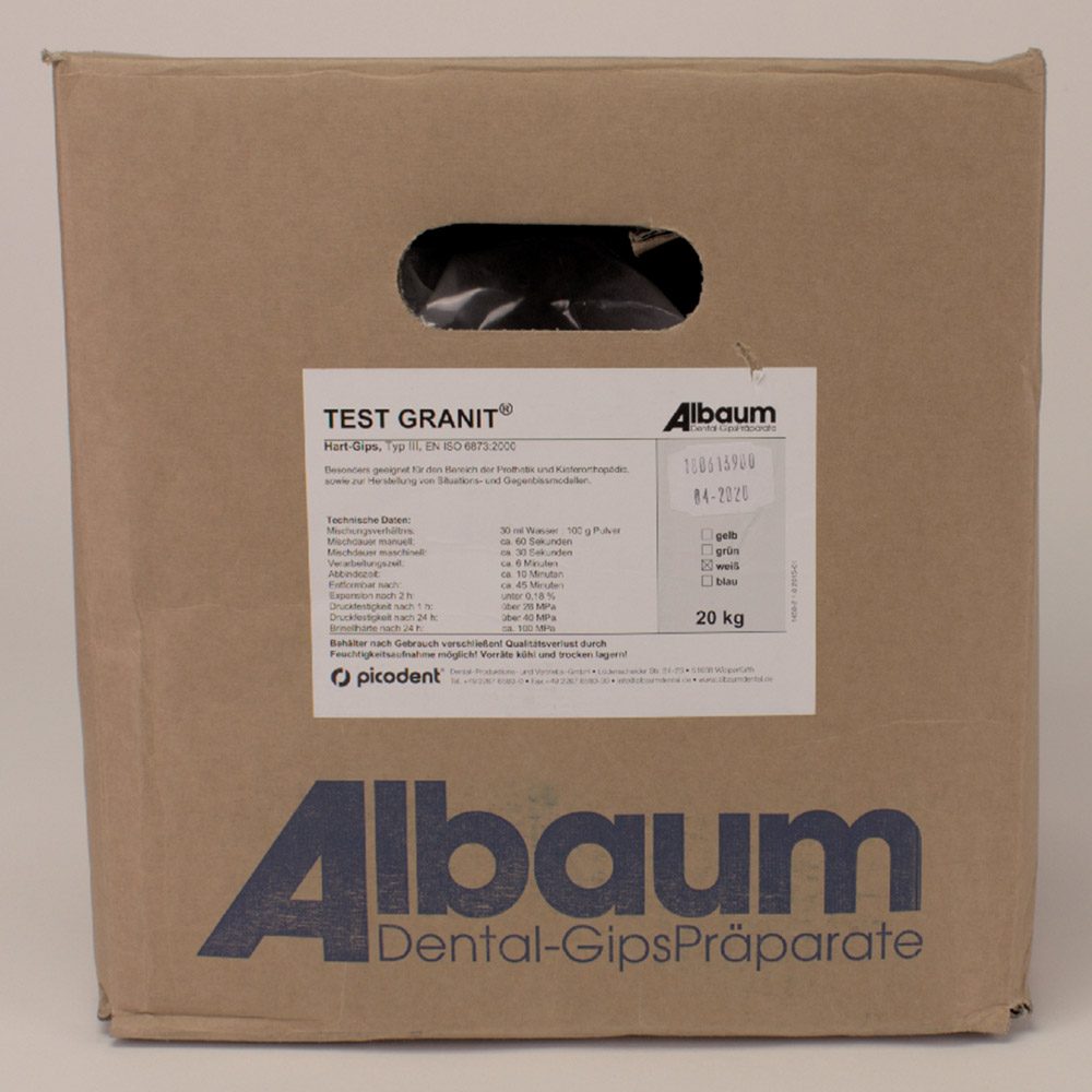 Test Granit weiss 20Kg Karton
