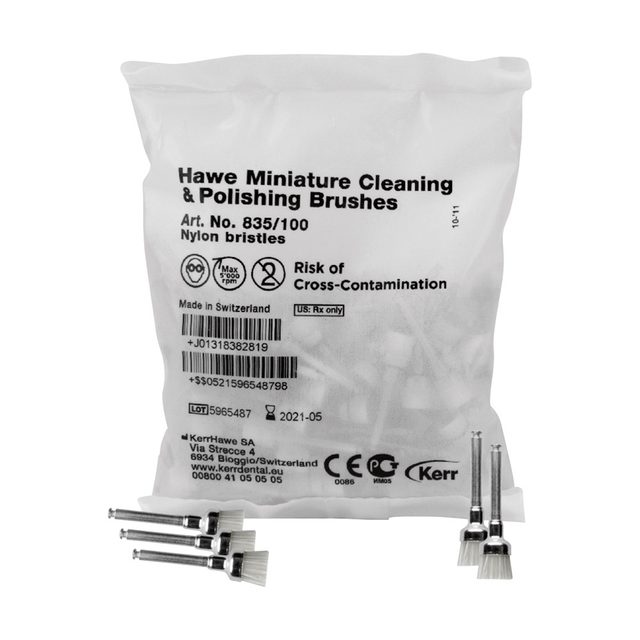 Miniatur-ZR-Bürsten Hawe Nylon 100St