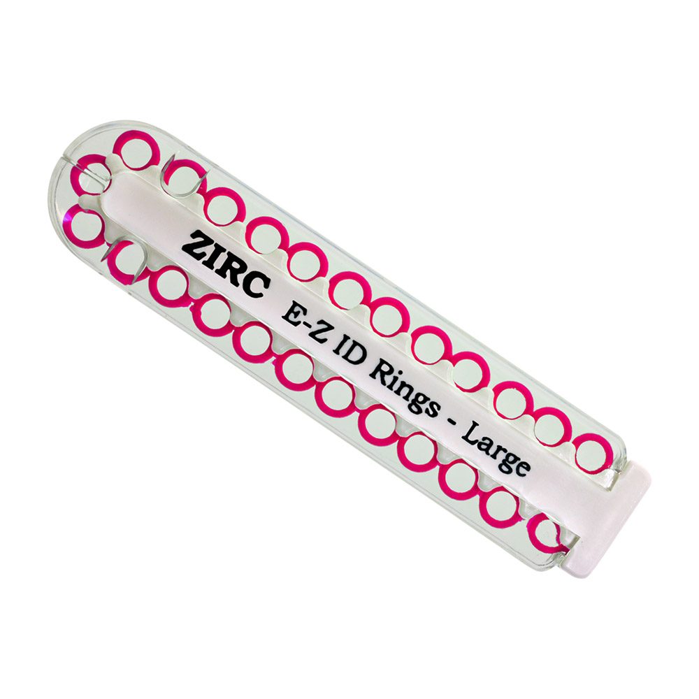 EZ-ID Markierungsringe groß neonpink, 25 Stück