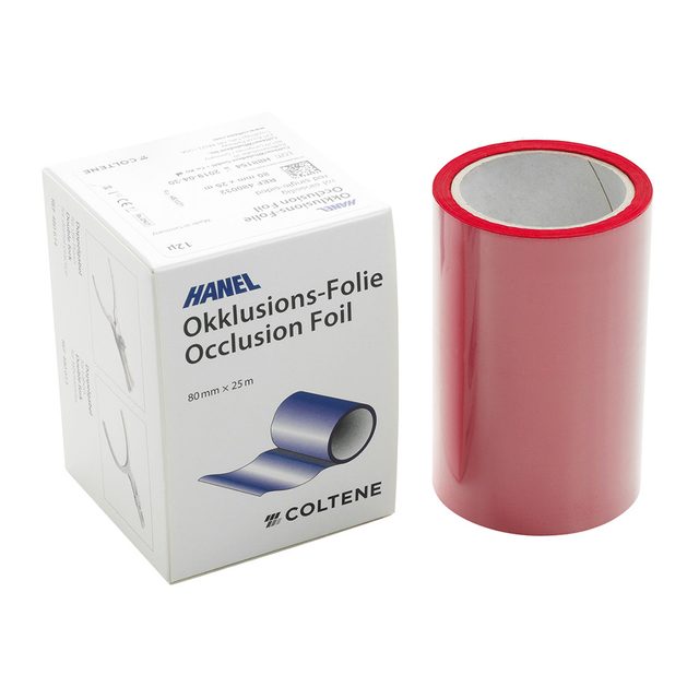 Hanel-Folie doppelseitig rot 80 mm 12 µ, 25 m Rolle