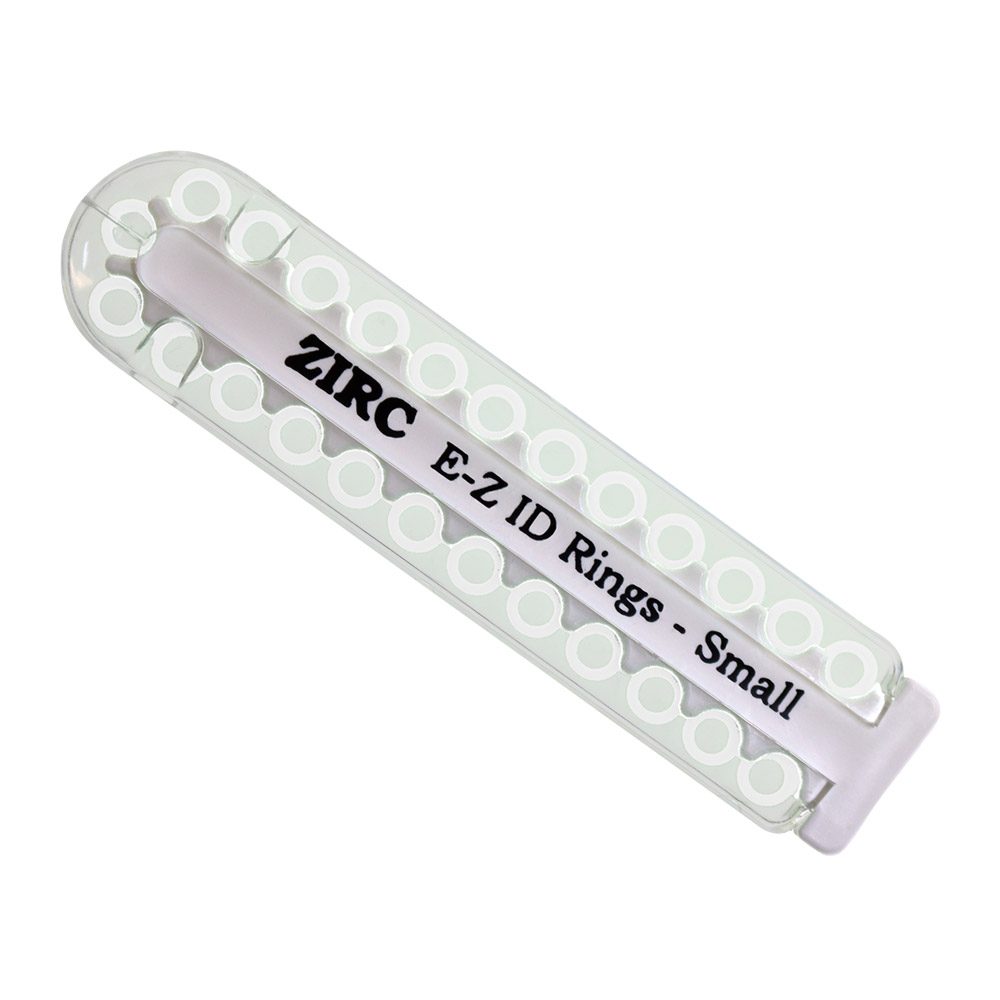 EZ-ID Markierungsringe klein weiß, 25 Stück