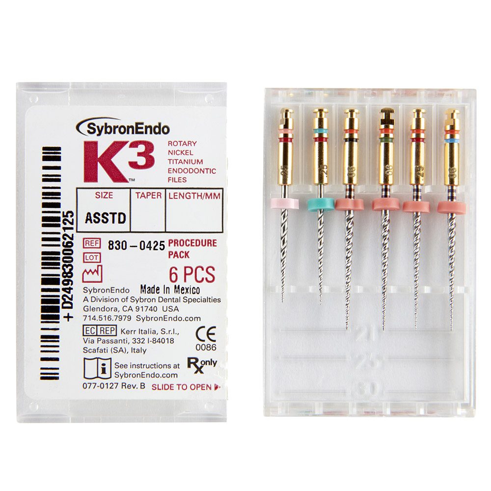 K3 NiTi-Files .04 25 mm, Procedure-Packung