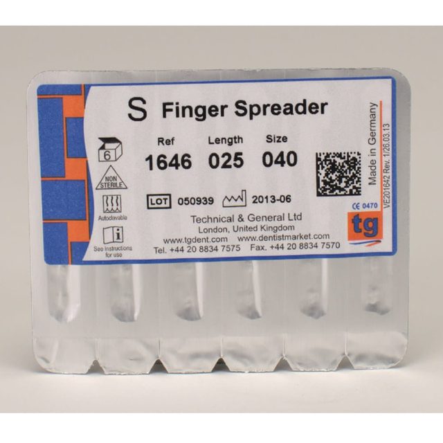 tg Finger Spreader 25mm Size 040 6pcs