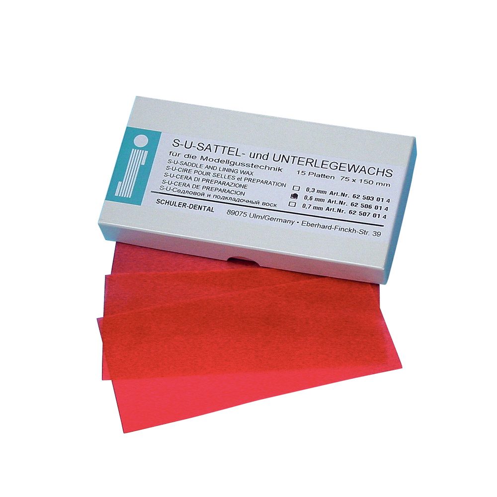 Sattel-/Unterlegewachs 0,3mm 15Tafeln