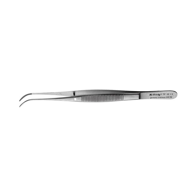 Pinzette anat. 32-12,5cm gebogen St