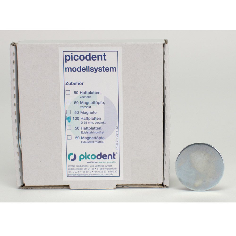 Haftplatten Picodent 3,5cm 100St
