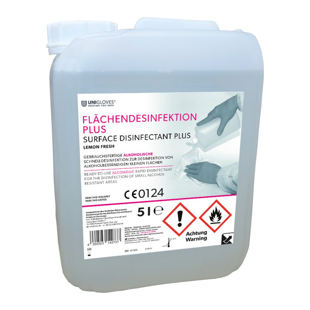 Unigloves Flächendes. Plus lemon 5Ltr
