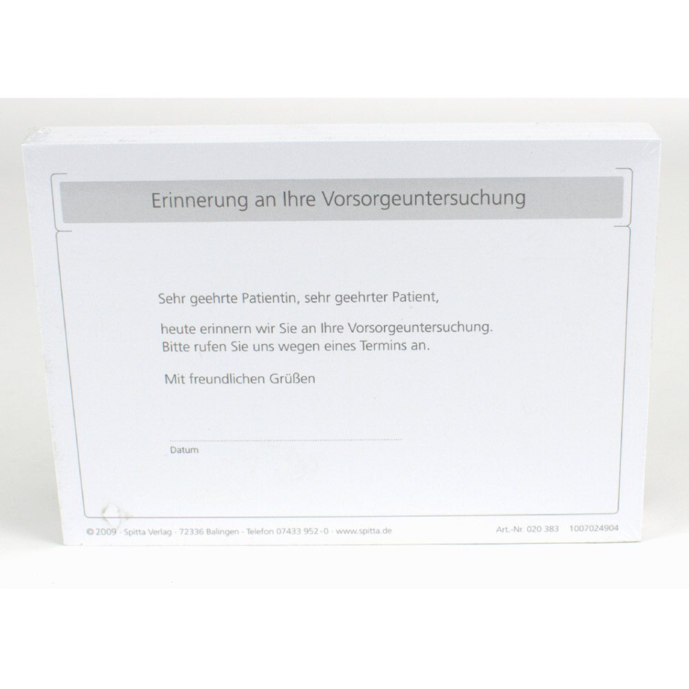 Recallkarten o. Eindruck A6 100St