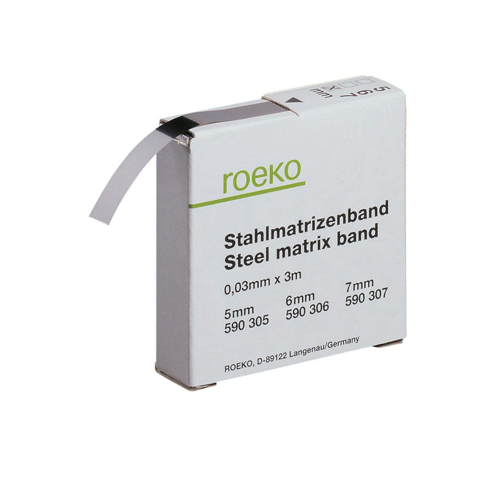 Stahlmatrizenband 5 x 0,03 mm, 3 m